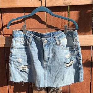 Mini denim skirt